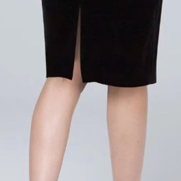 NWT White House Black Market Velvet Pencil Comfort Stretch Skirt - Picture 4 of 11